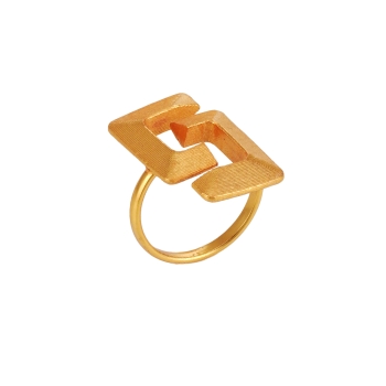 Ring made from brass, goldplated